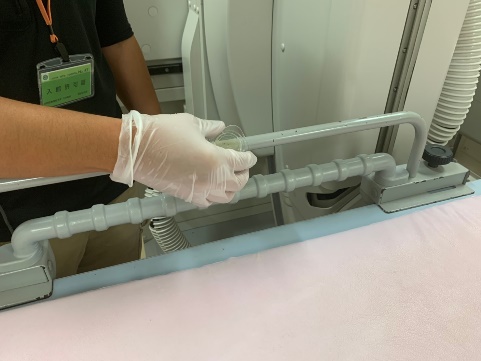 検査台患者手摺