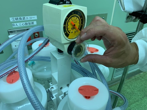 排液吸引機調整ツマミ
